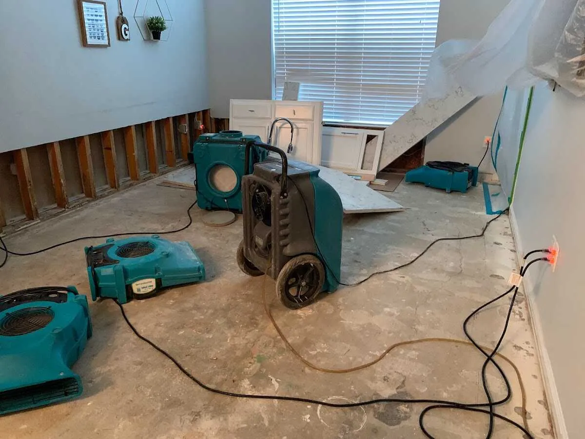 Dehumidifier in flood-cut room for Water Extraction & Removal in Fishkill
